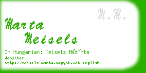 marta meisels business card